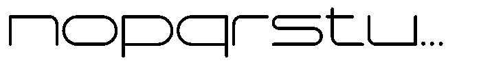 Pleso M Thin Font LOWERCASE