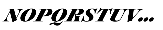 Plethora Black Italic Font UPPERCASE