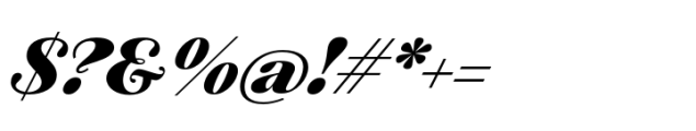 Plethora Extra Bold Italic Font OTHER CHARS