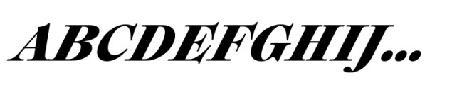 Plethora Extra Bold Italic Font UPPERCASE