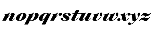 Plethora Extra Bold Italic Font LOWERCASE