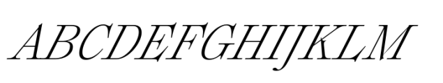 Plethora Light Italic Font UPPERCASE