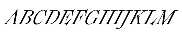 Plethora Regular Italic Font UPPERCASE