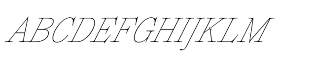Plethora Thin Italic Font UPPERCASE