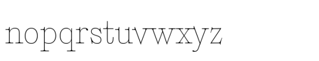 Plethora Thin Font LOWERCASE