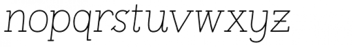 Pleuf Pro Light Italic Font LOWERCASE