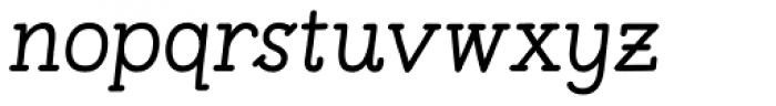 Pleuf Pro Medium Italic Font LOWERCASE