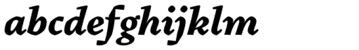 Pliego Bold Italic Font LOWERCASE