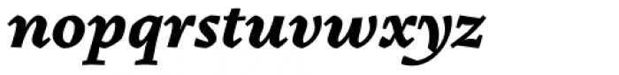 Pliego Bold Italic Font LOWERCASE