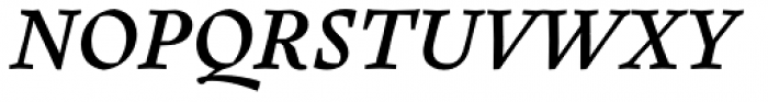 Pliego Medium Italic Font UPPERCASE