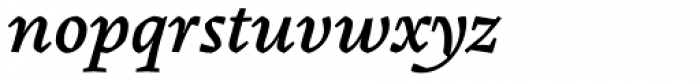 Pliego Medium Italic Font LOWERCASE