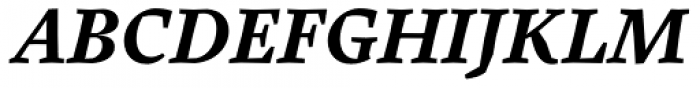 Pliego Semi Bold Italic Font UPPERCASE