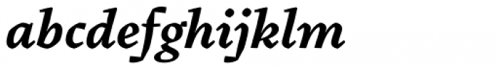 Pliego Semi Bold Italic Font LOWERCASE