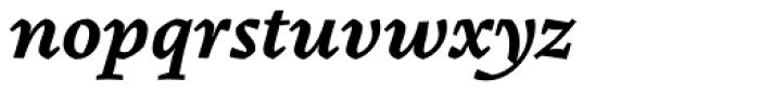 Pliego Semi Bold Italic Font LOWERCASE