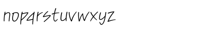 Pln Serenity Font LOWERCASE