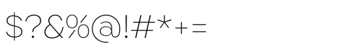 Ploni Ultra Light Font OTHER CHARS
