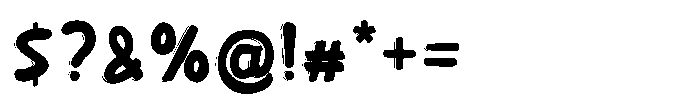 Ploofy Font OTHER CHARS