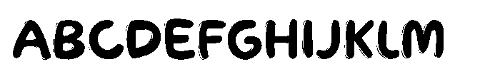 Ploofy Font UPPERCASE