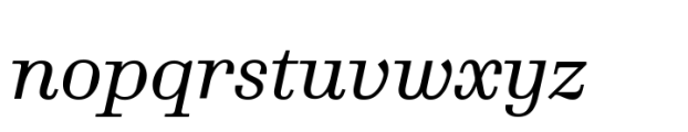 Ploquine Variable Italic Font LOWERCASE