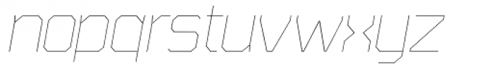 Plotta Light Italic Font LOWERCASE