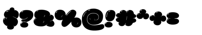 Pluffy Loon Regular Font OTHER CHARS