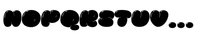 Pluffy Loon Regular Font LOWERCASE