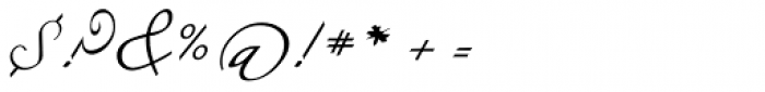 Plumero Script Font OTHER CHARS