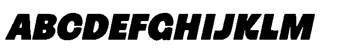Plumo Italic Font UPPERCASE