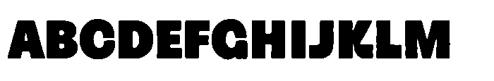 Plumo Regular Font UPPERCASE