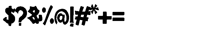 Plump Drip Font OTHER CHARS