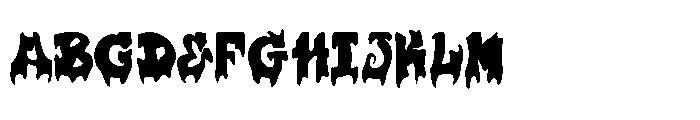 Plump Drip Font UPPERCASE