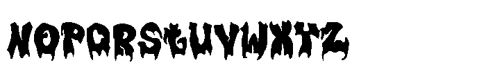 Plump Drip Font LOWERCASE