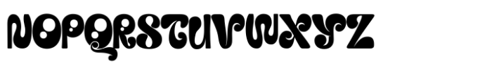 Plump Twirl Font UPPERCASE