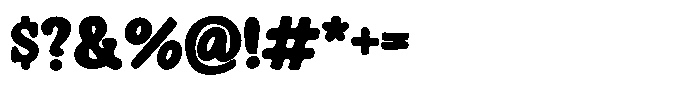 Plumpy Type Font OTHER CHARS