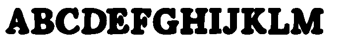 Plumpy Type Font UPPERCASE