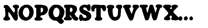 Plumpy Type Font UPPERCASE