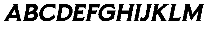 Pluribus Bold Italic Font UPPERCASE