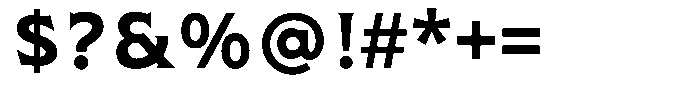 Pluribus Bold Font OTHER CHARS