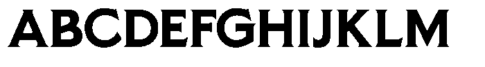 Pluribus Bold Font UPPERCASE