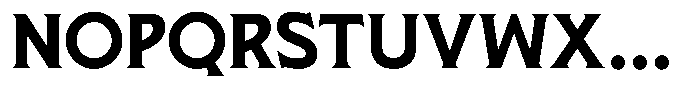 Pluribus Bold Font UPPERCASE