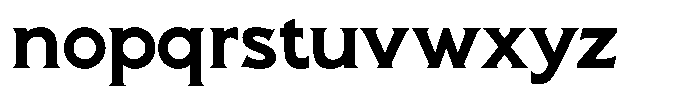 Pluribus Bold Font LOWERCASE