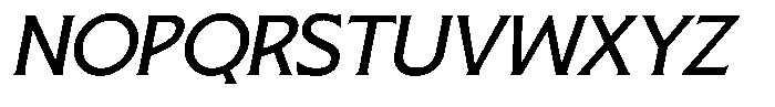 Pluribus Light Italic Font UPPERCASE