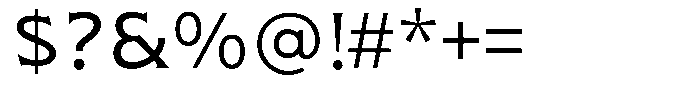 Pluribus Light Font OTHER CHARS