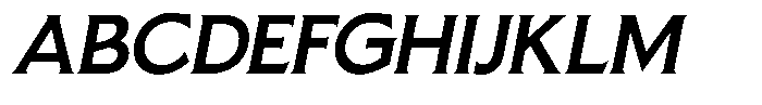 Pluribus Medium Italic Font UPPERCASE