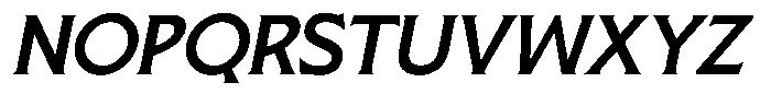 Pluribus Medium Italic Font UPPERCASE
