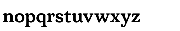 Plush Bold Font LOWERCASE