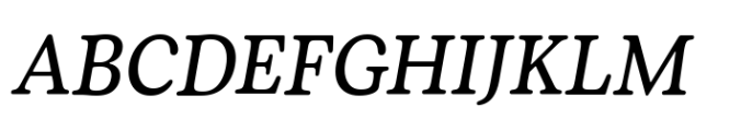 Plush Medium Italic Font UPPERCASE