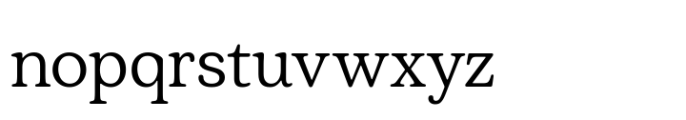 Plush Regular Font LOWERCASE