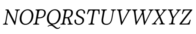 Plush Variable Italic Font UPPERCASE