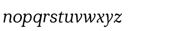 Plush Variable Italic Font LOWERCASE
